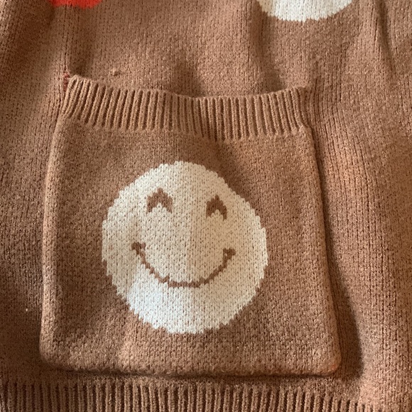 SOLD OUT Forever 21 Happy Face Cardigan Sweater - size Large - Picture 2 of 9